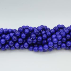 8mm Filler Bead - Purple Velvet - 40cm Strand