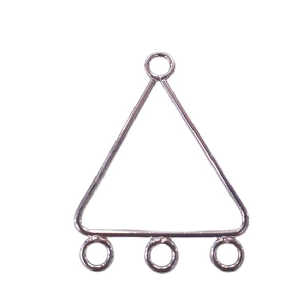 Triangle Drop - 23mm - Silver