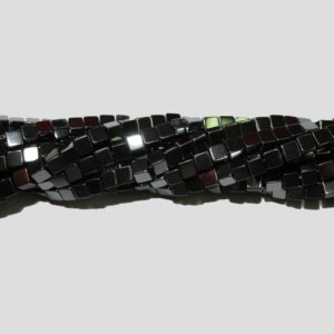 Hematite - 4mm Cube - 40cm Strand