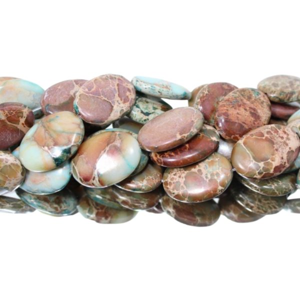 Imperial Jasper - 25 x 18mm Oval - 39cm Strand