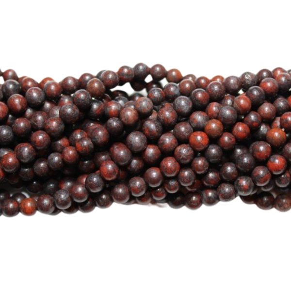 Breciated Jasper - 4mm Round - 40cm Strand