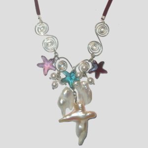 Crystal / Freshwater Sea Necklace