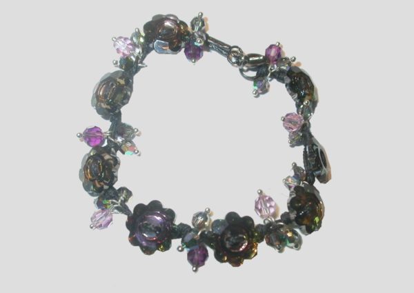 Crystal Button Bracelet