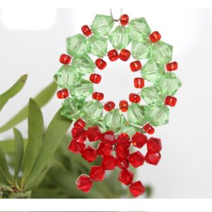 Crystal XMAS Wreath - Peridot