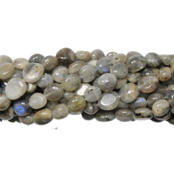 Labradorite - 8-10mm Tumblestone - 39cm Strand