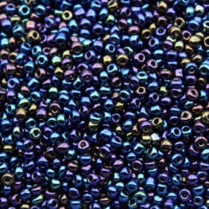 8/0 - Blue Dark Oil Slick - Price per gram