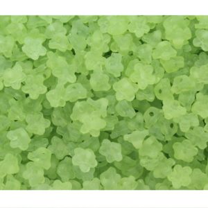 Flower / Shank - 8mm - Green - Price per gram