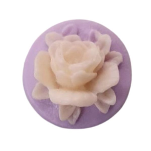 Cameo - Layered Floral - 18mm - Mauve / Cream