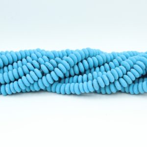 Polymer Clay Spacer - 9mm - 40cm Strand - Blue