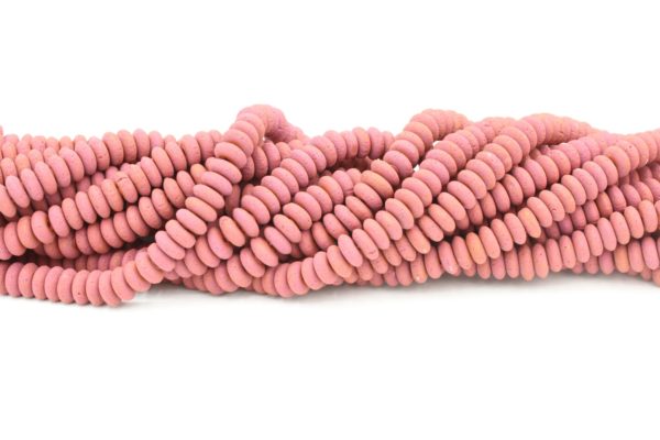 Polymer Clay Spacer - 9mm - 40cm Strand - Burgundy