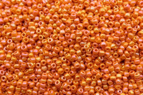 8/0 - Orange Opaque Pearl AB - Price per gram