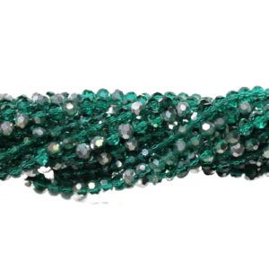 4mm Faceted - Emerald C.A.L - 38cm Strand