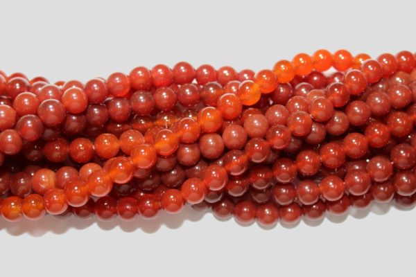 Carnelian - 4mm Round - 40cm Strand