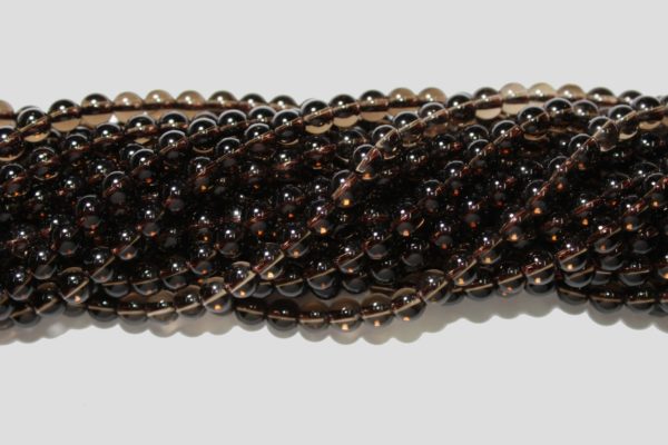 Smoky Quartz - 8mm Round - 39cm Strand