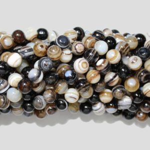 Tibetan Agate - 8mm Round - 39cm Strand