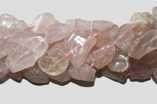 Rose Quartz - 30 - 50mm Nugget - 40cm Strand