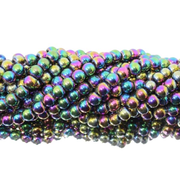 Hematite - 6mm Round - Paradise Shine - 39cm Strand