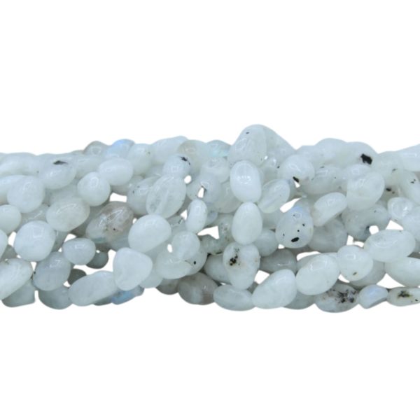 Blue Moonstone - Mini Tumblestone - 5-7mm - 39cm Strand