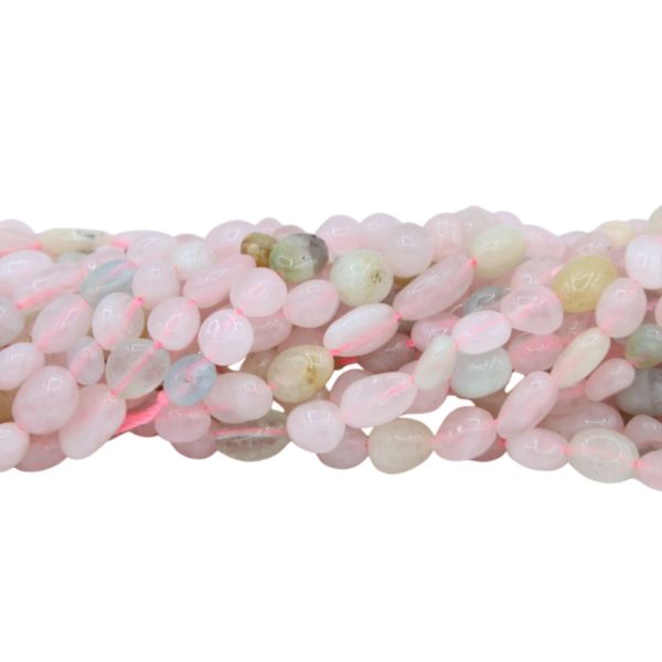 Morganite - Mini Tumblestone - 5-7mm - 39cm Strand