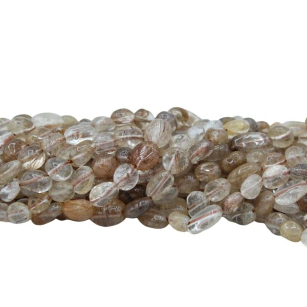 Red Rutilated Quartz - Mini Tumblestone - 5-7mm - 39cm Strand