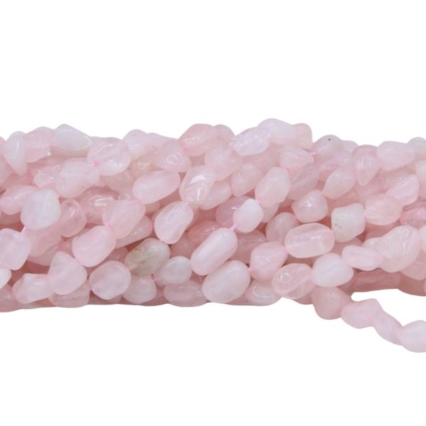 Rose Quartz - Mini Tumblestone - 5-7mm - 39cm Strand