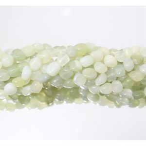 New Jade - 5-7mm Tumblestone - 40cm Strand