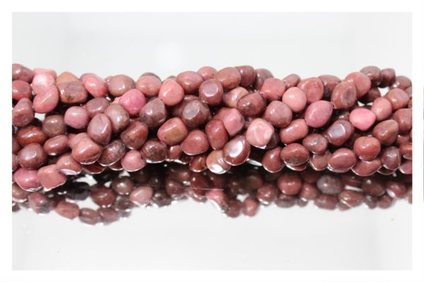 Rhodonite - 5-7mm Tumblestone - 40cm Strand