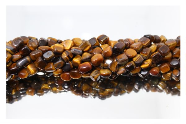 Tiger Eye - 5-7mm Tumblestone - 40cm Strand