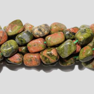 Unakite - Nugget - 10 x 8mm - 38cm Strand