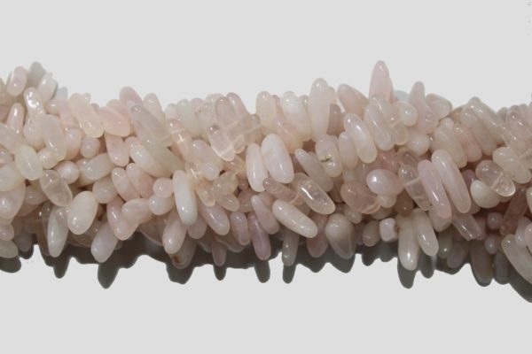 Rose Quartz - 10 to 20mm Teeth Shape - 40cm Strand