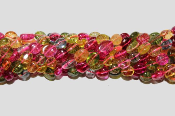 Crystal - 8-10mm Tumblestone - Dyed Colour - 39cm Strand