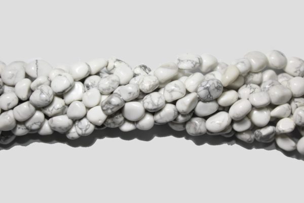 Howlite - 8-10mm Tumblestone - 39cm Strand