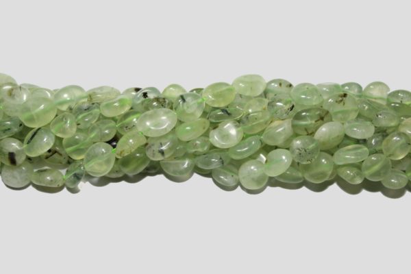 Prehnite - 8-10mm Tumblestone - 39cm Strand