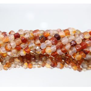 Red Agate - 3-5mm Tumblestone - 40cm Strand