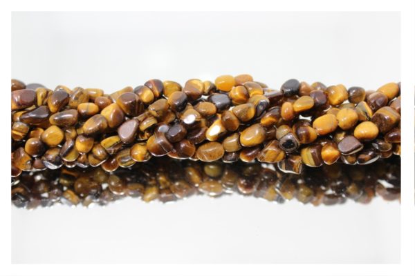 Tiger Eye - 3-5mm Tumblestone - 40cm Strand