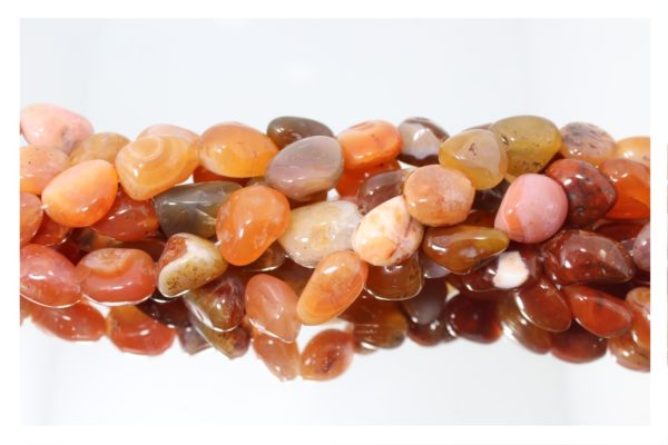 Red Agate - 16-20mm Tumblestone - 40cm Strand