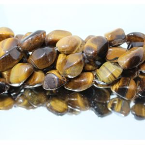 Tiger Eye - 16-20mm Tumblestone - 40cm Strand