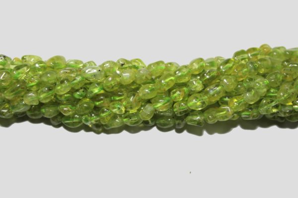 Peridot - 5-8mm Tumblestone - 39cm Strand