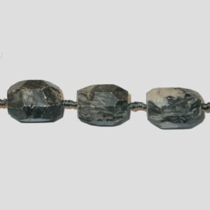 Leopard Agate - Faceted Drum - 20 x 16mm - 39cm Strand