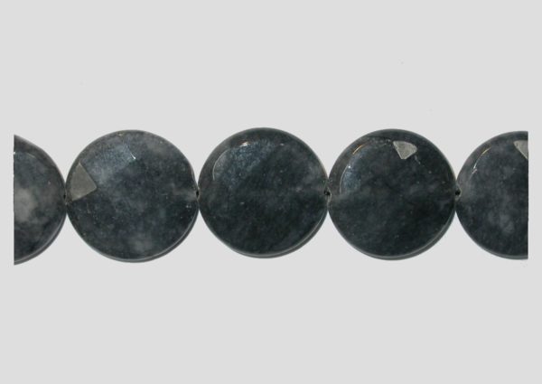 Agate - Faceted Coin - 20mm - 38cm Strand