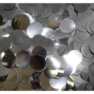 20mm Side Hole - Silver - Price per gram