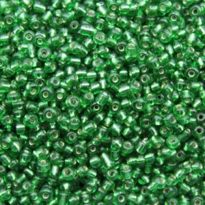 8/0 - Green Silverlined - Price per gram