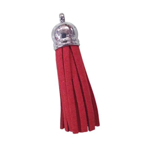 Tassel - Faux Suede - 54mm - Red