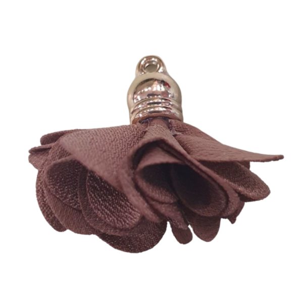 Tassel - Flower - 3cm - Brown