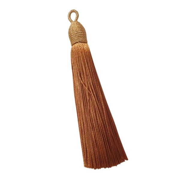 Tassel With Gold Cap - 8cm - Gold