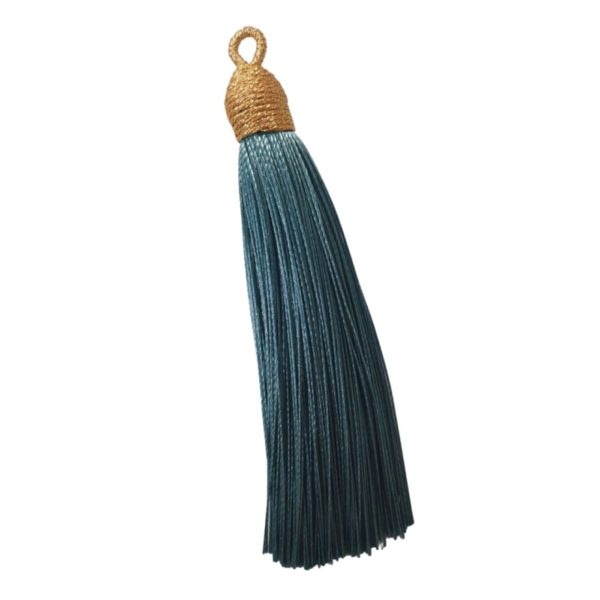 Tassel With Gold Cap - 8cm - Teale