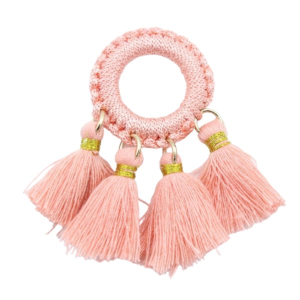 Tassel / Ring - 5 x 3cm - Apricot