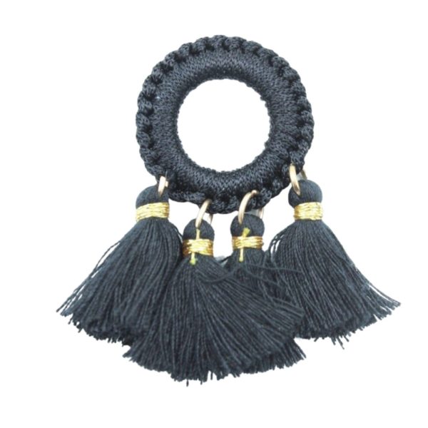 Tassel / Ring - 5 x 3cm - Black