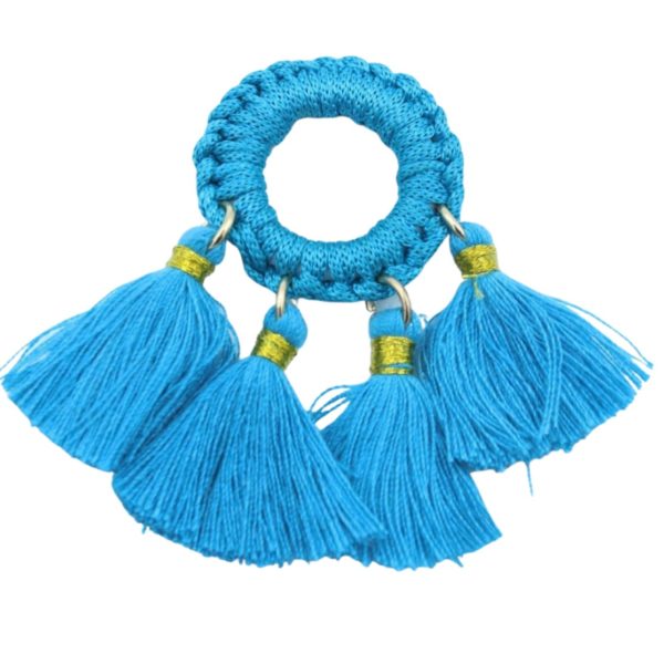 Tassel / Ring - 5 x 3cm - Blue