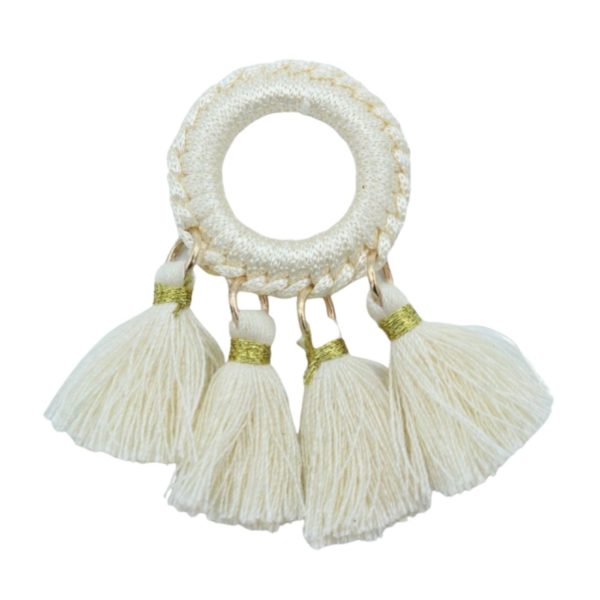 Tassel / Ring - 5 x 3cm - Cream